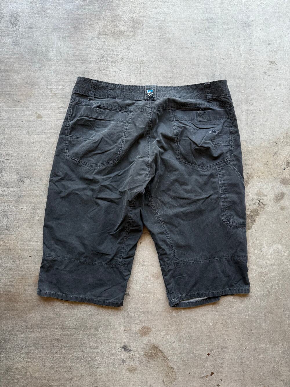 Kuhl Mens Hiking Outdoor Shorts Size 40 Gray Patina Dye Carpenter